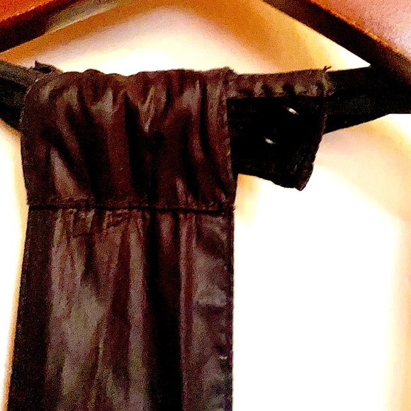 Helmut Lang Shiny Black Drape Dress with Zippers - Picture 11 of 11